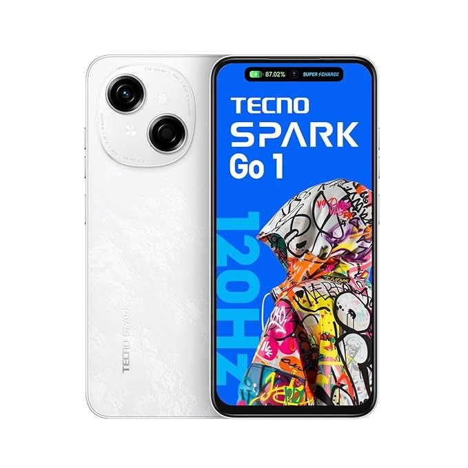 Spark Go 1 3GB RAM + 64GB Almacenamiento, Negro y Blanco - Dual SIM Liberado