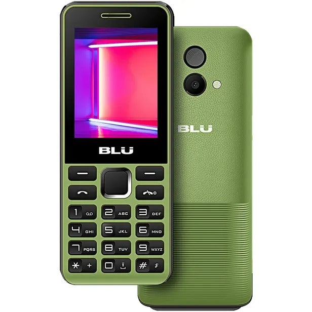 Celular Blu Tank II T196 2.4" Dual Sim - Verde oliva, Azul, Rojo y Gris
