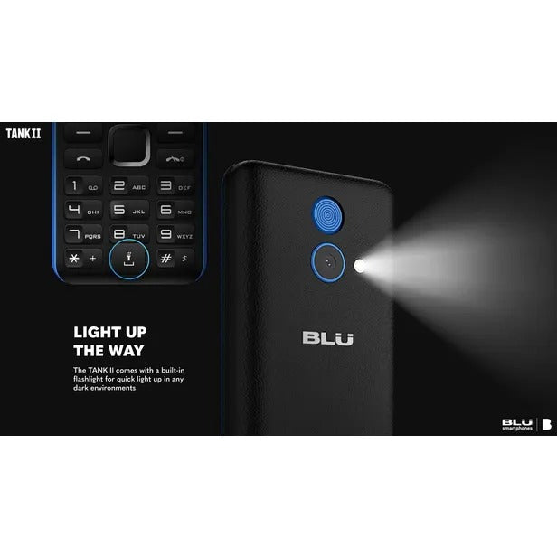 Celular Blu Tank II T196 2.4" Dual Sim - Verde oliva, Azul, Rojo y Gris